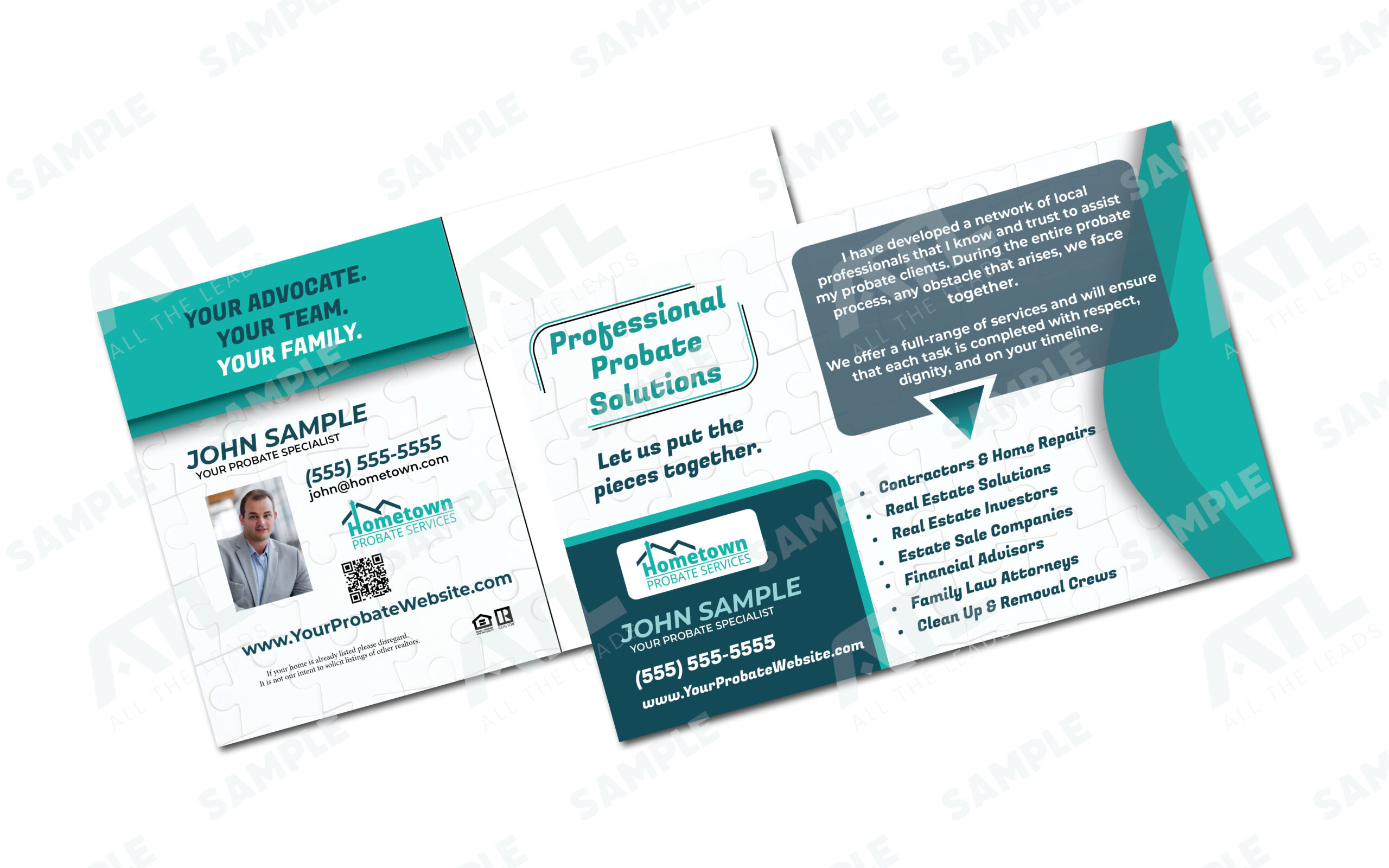 Puzzle Postcard Design